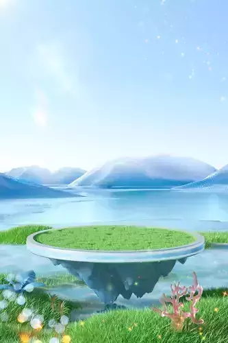 Summer scene pasture grassland plant background