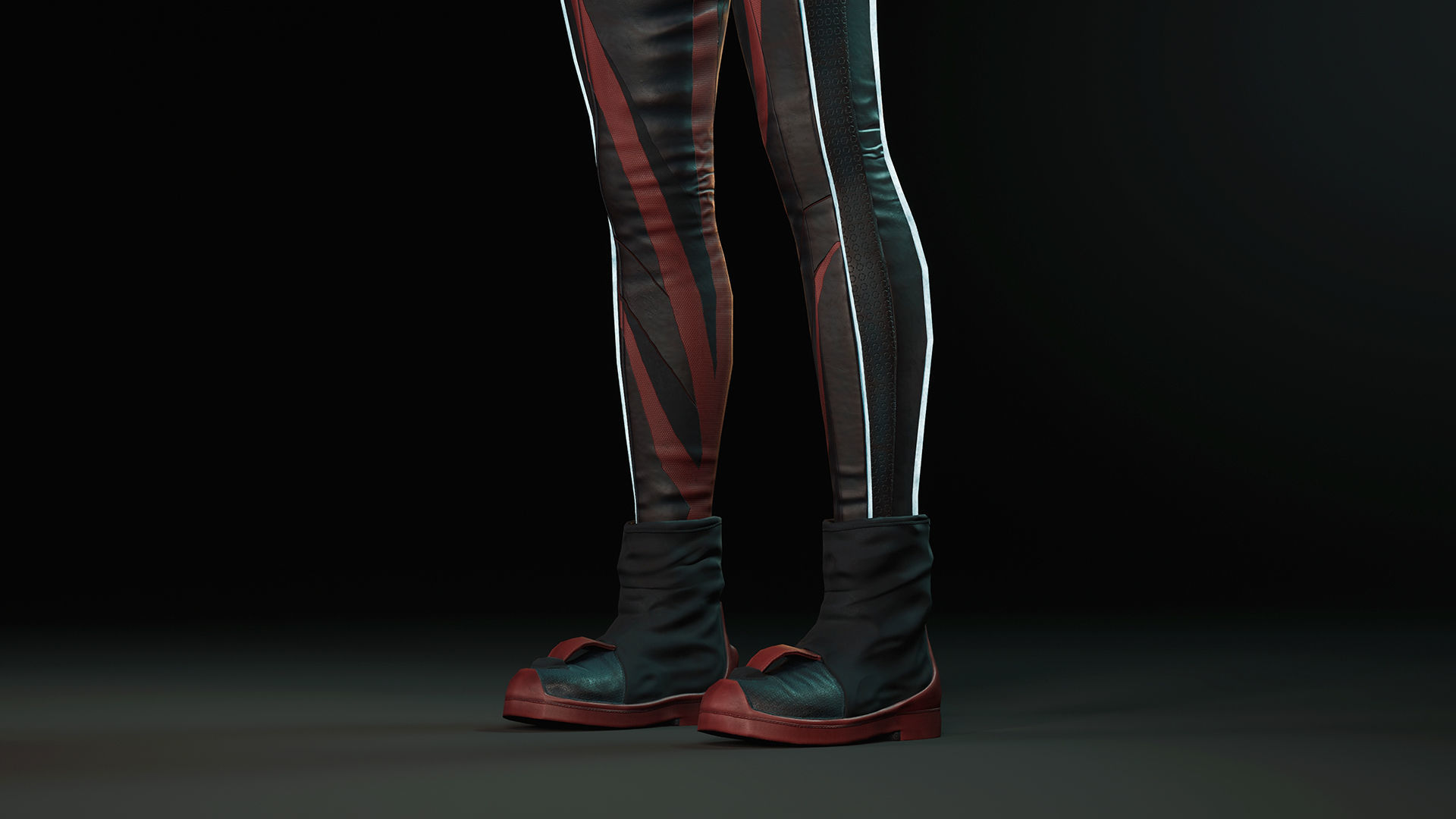 Sci-fi Girl Low-poly 3D model_21