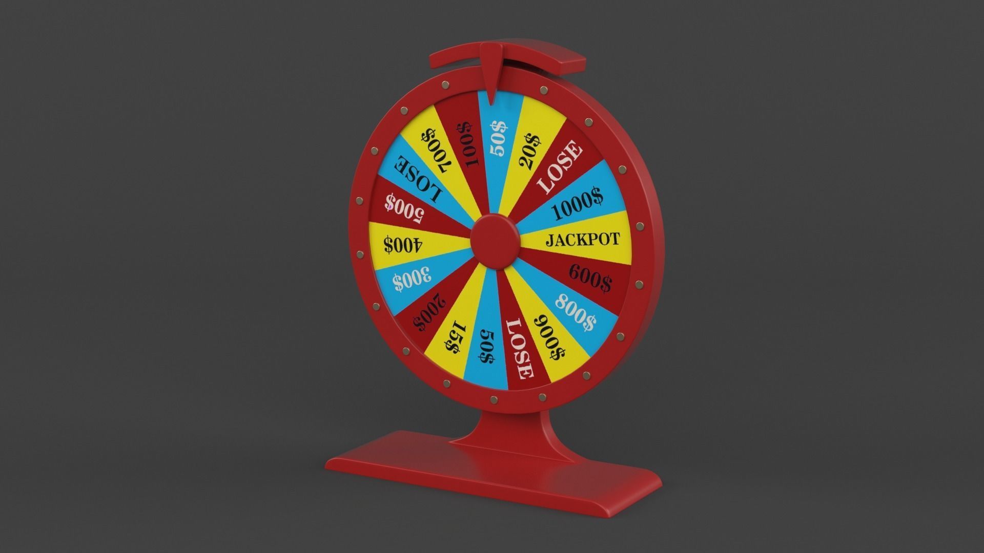 Wheel of Fortune 3D model_2