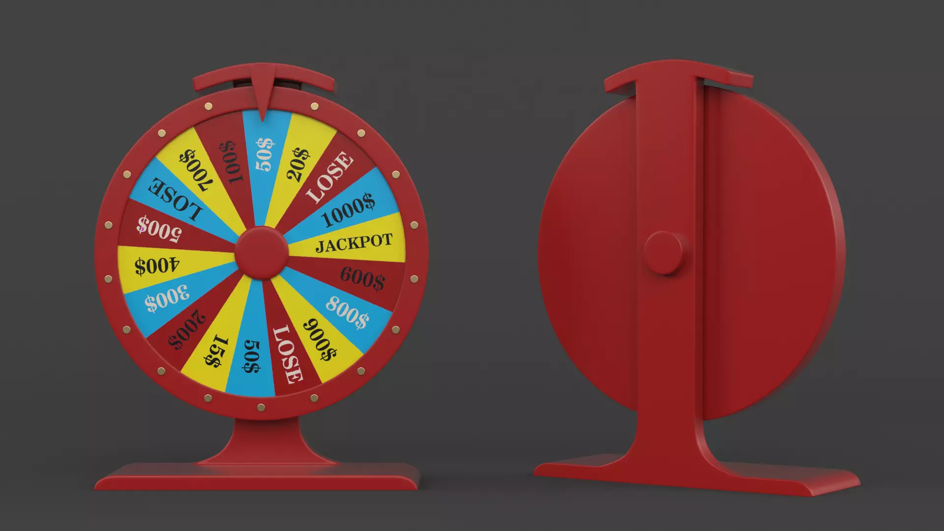Wheel of Fortune 3D model_0