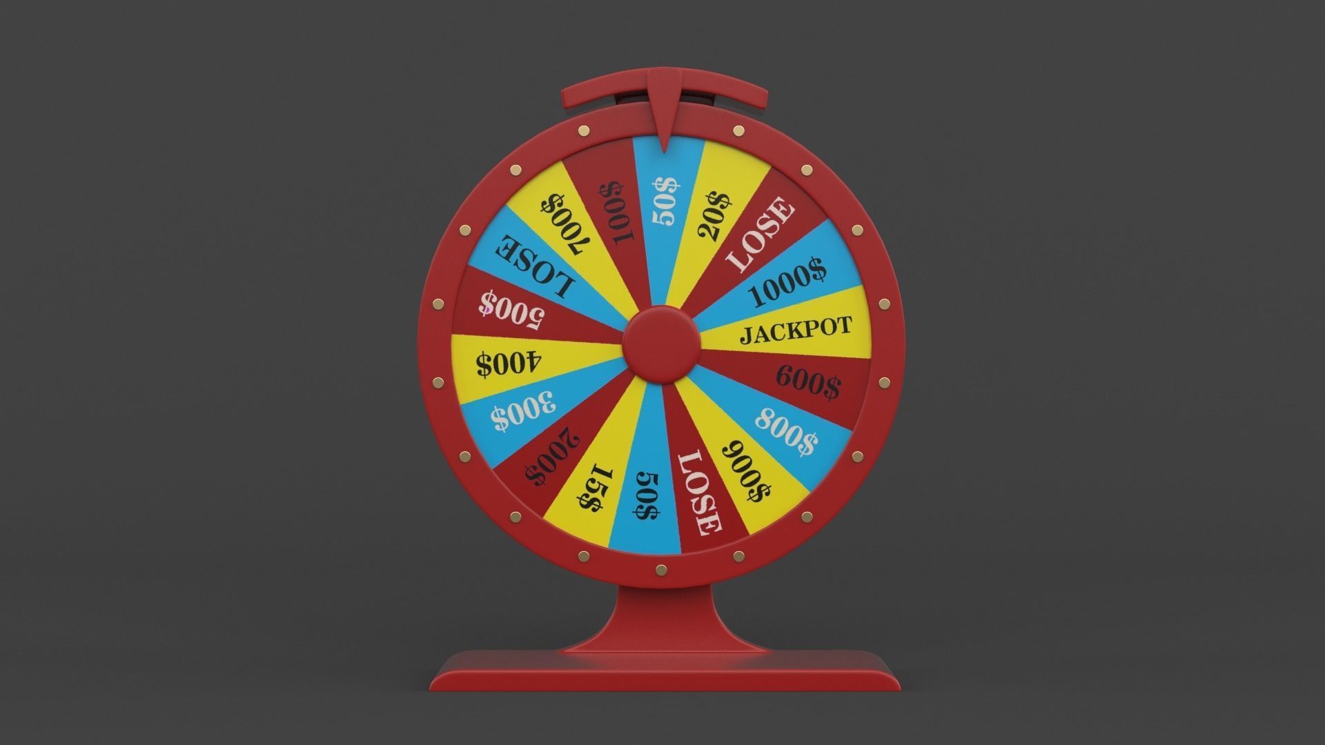 Wheel of Fortune 3D model_1