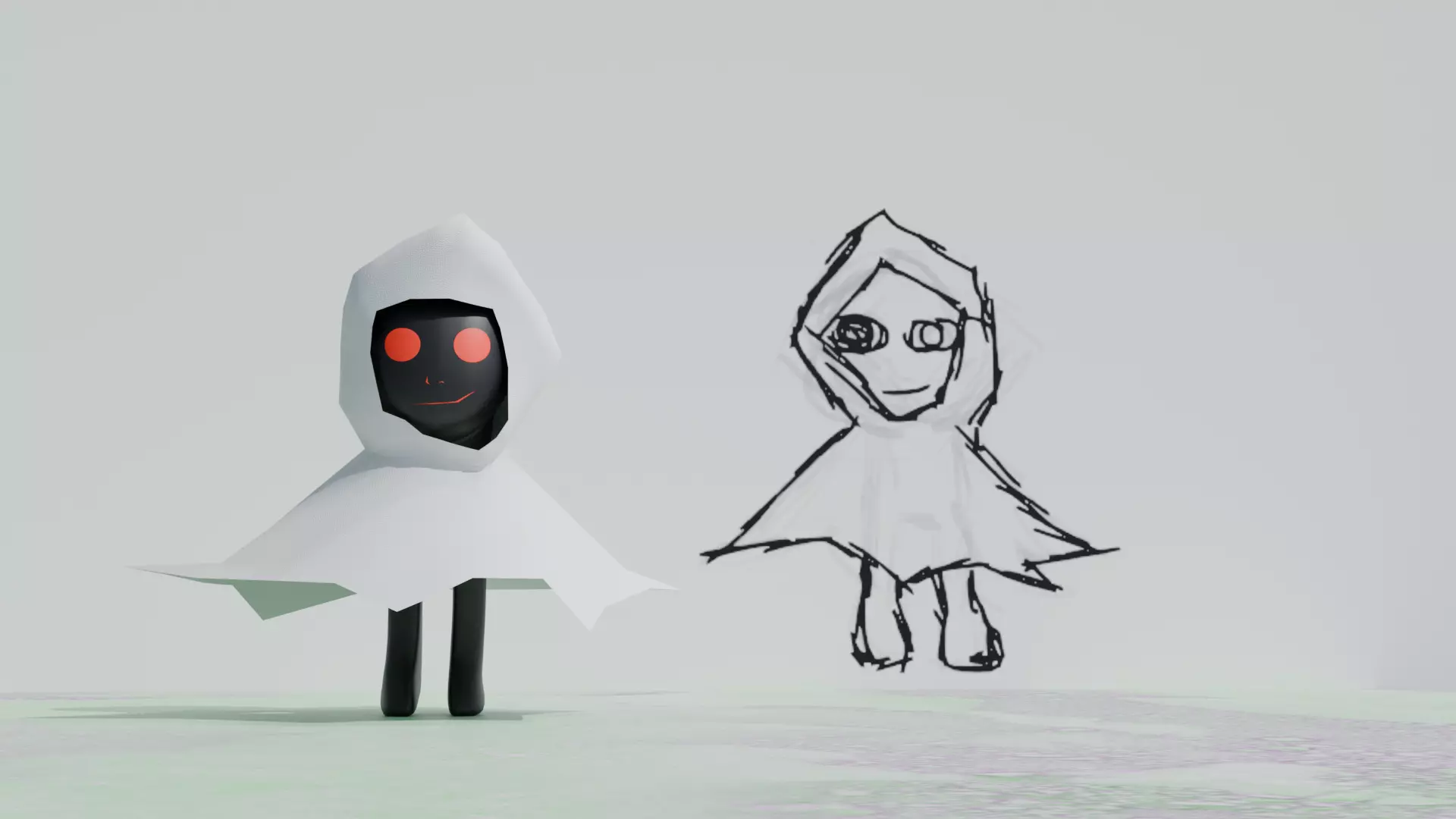 CODER GHOST OF CODE 3D model