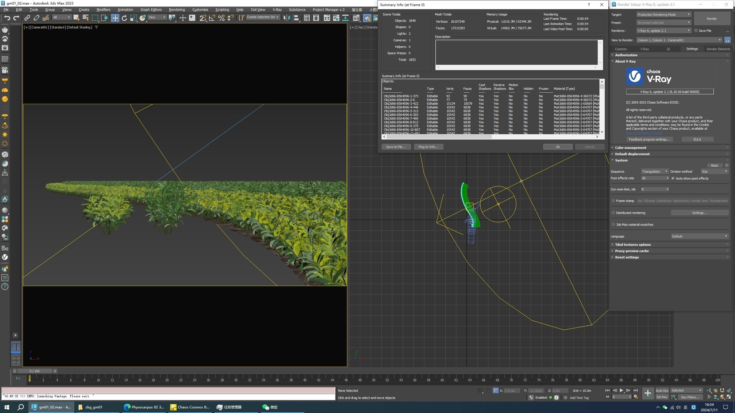 3D Landscape and shrub 3D models 3D model_12