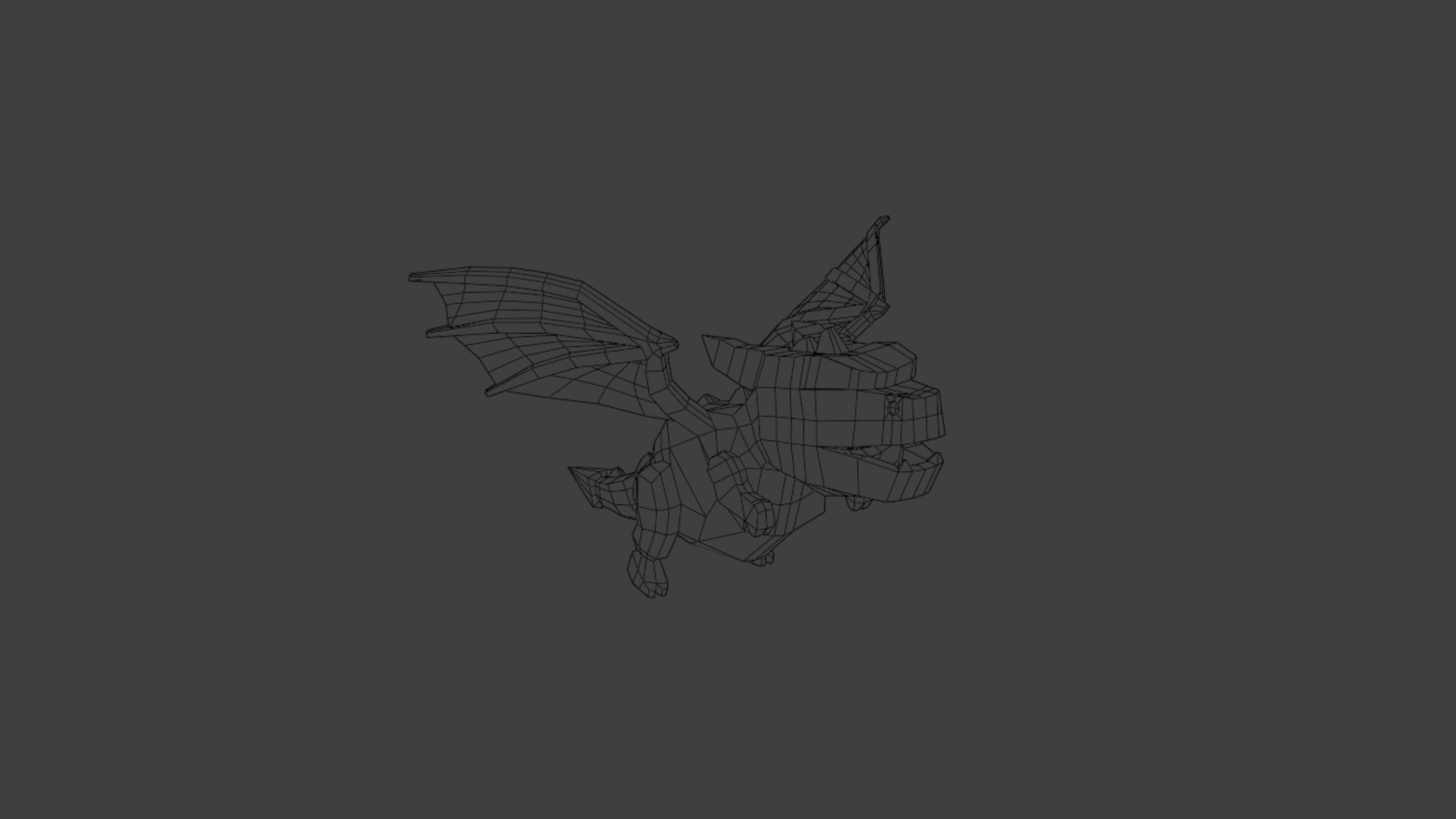 StylizedDragon Low-poly 3D model_3