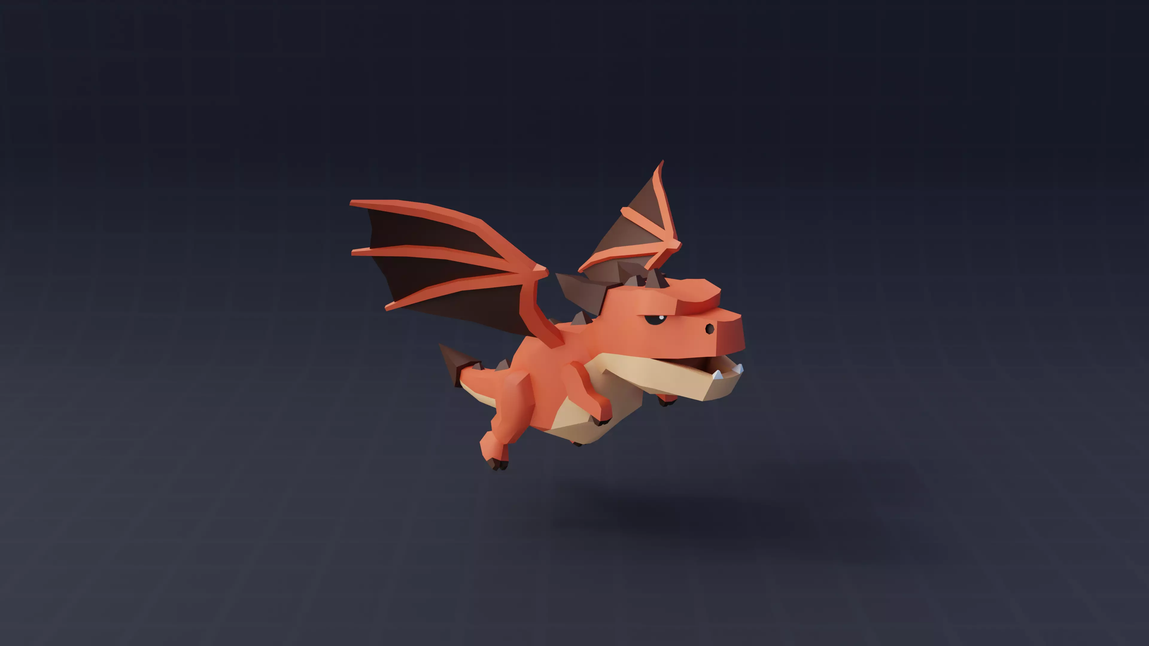 StylizedDragon Low-poly 3D model_0