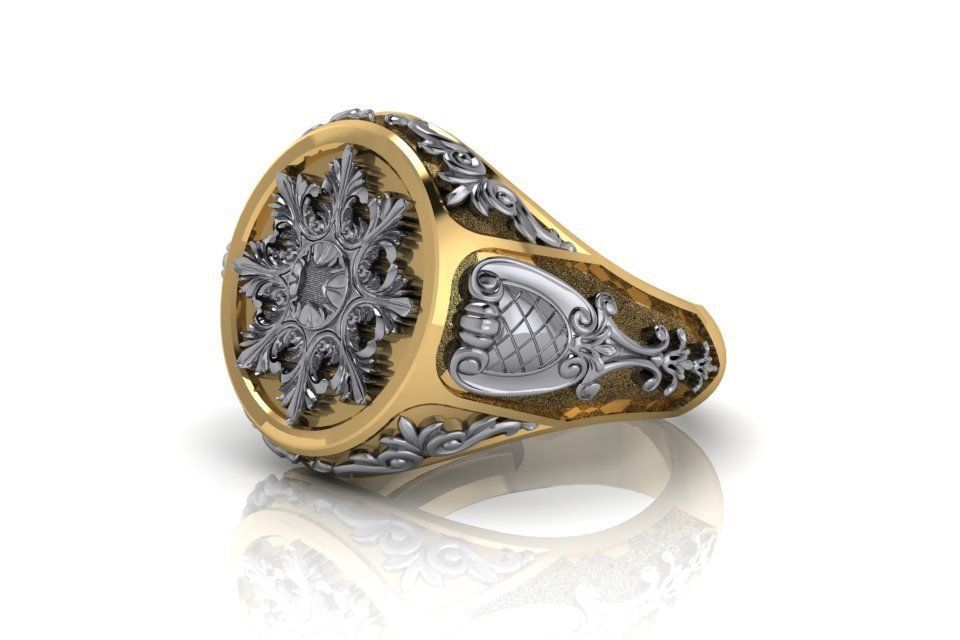 ring flower 3D print model_1