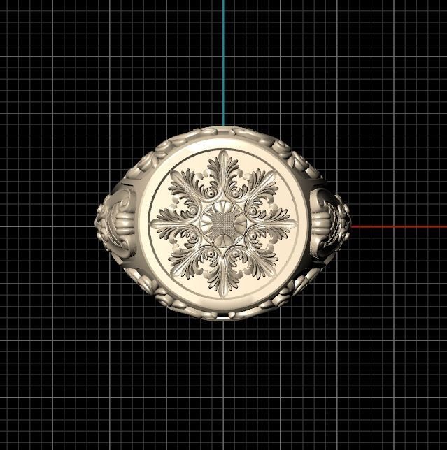 ring flower 3D print model_8