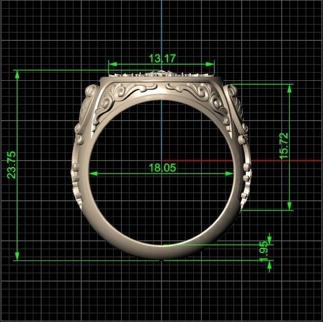 ring flower 3D print model_13