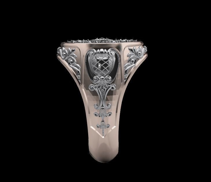 ring flower 3D print model_10