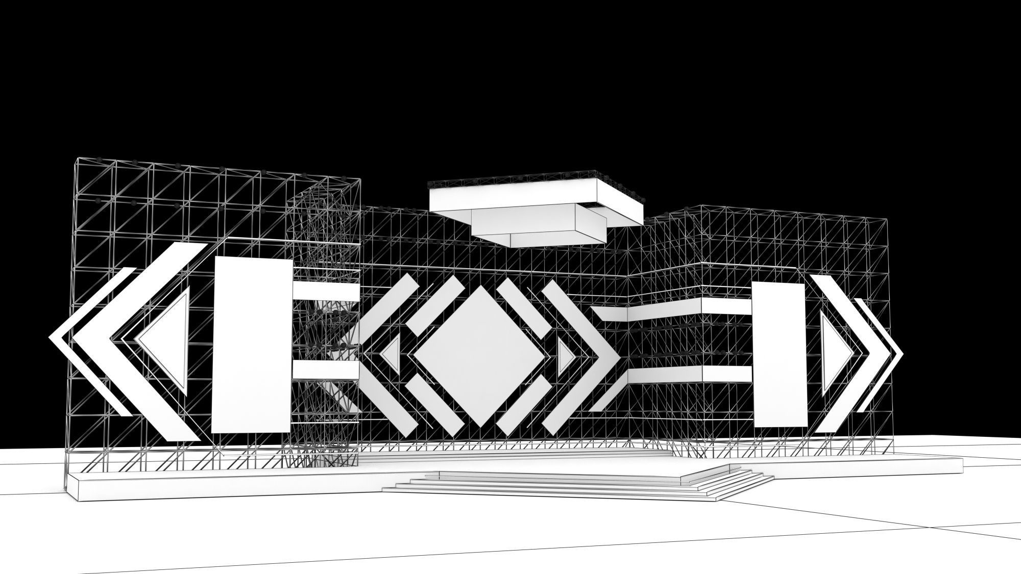 Music Festival Stage 02 Design 3D model_6