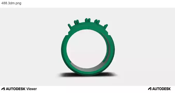 Men Ring with 2 Round Cut With 2 Asscher cuts Stones