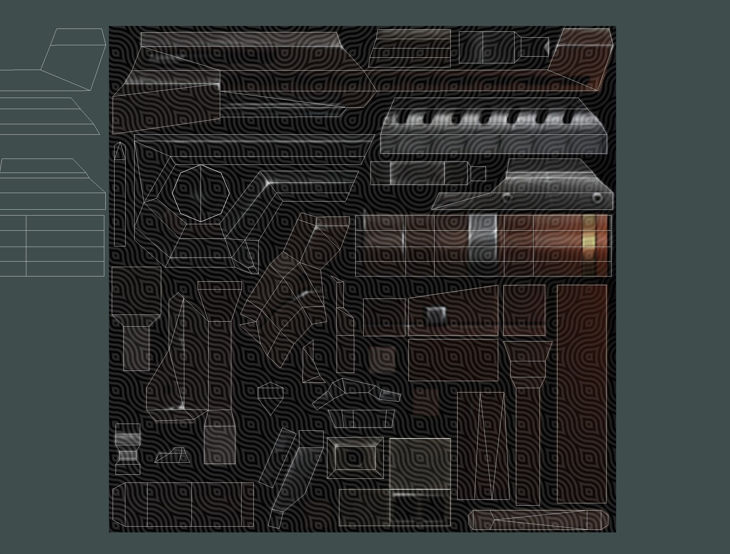 Sniper rifle of the future weapon barrel blaster laser arms Low-poly 3D model_49