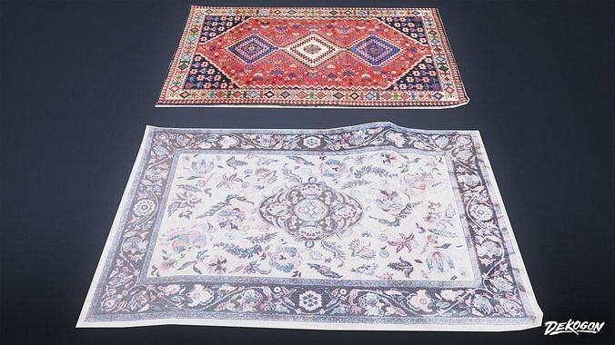 ATTIC - Rug 03 - LOW POLY Low-poly 3D model