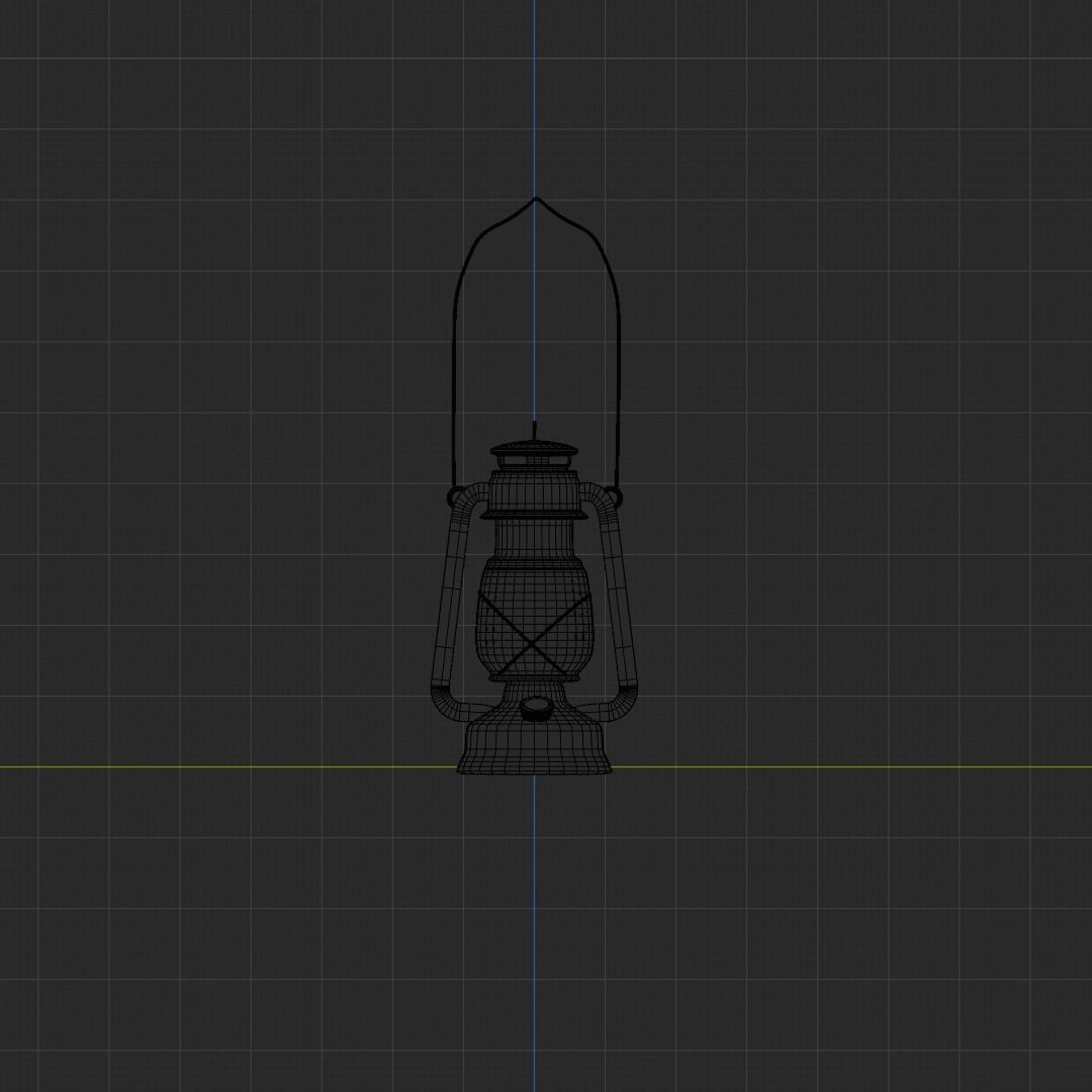 old lantern 3D model_7