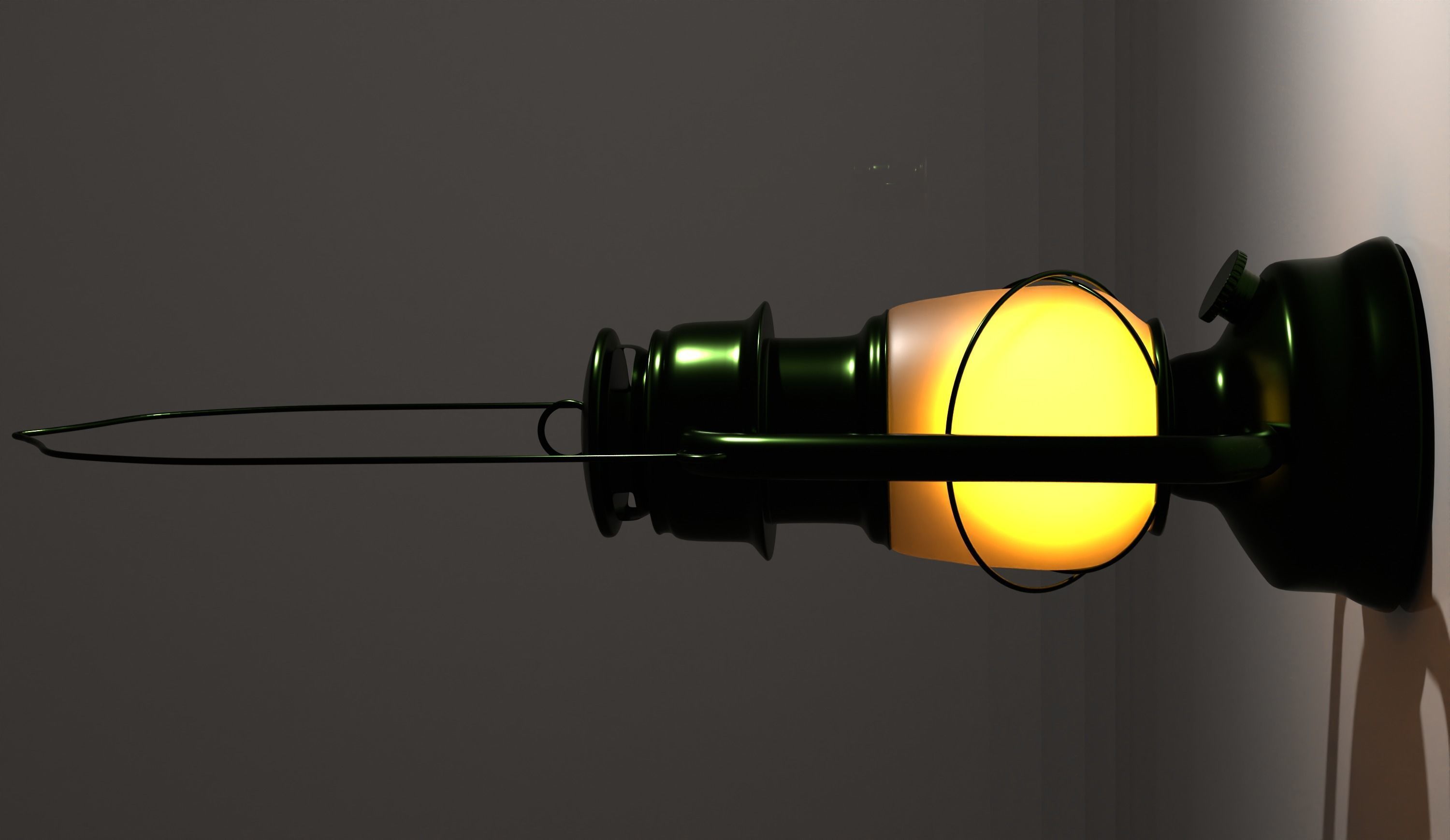 old lantern 3D model_2