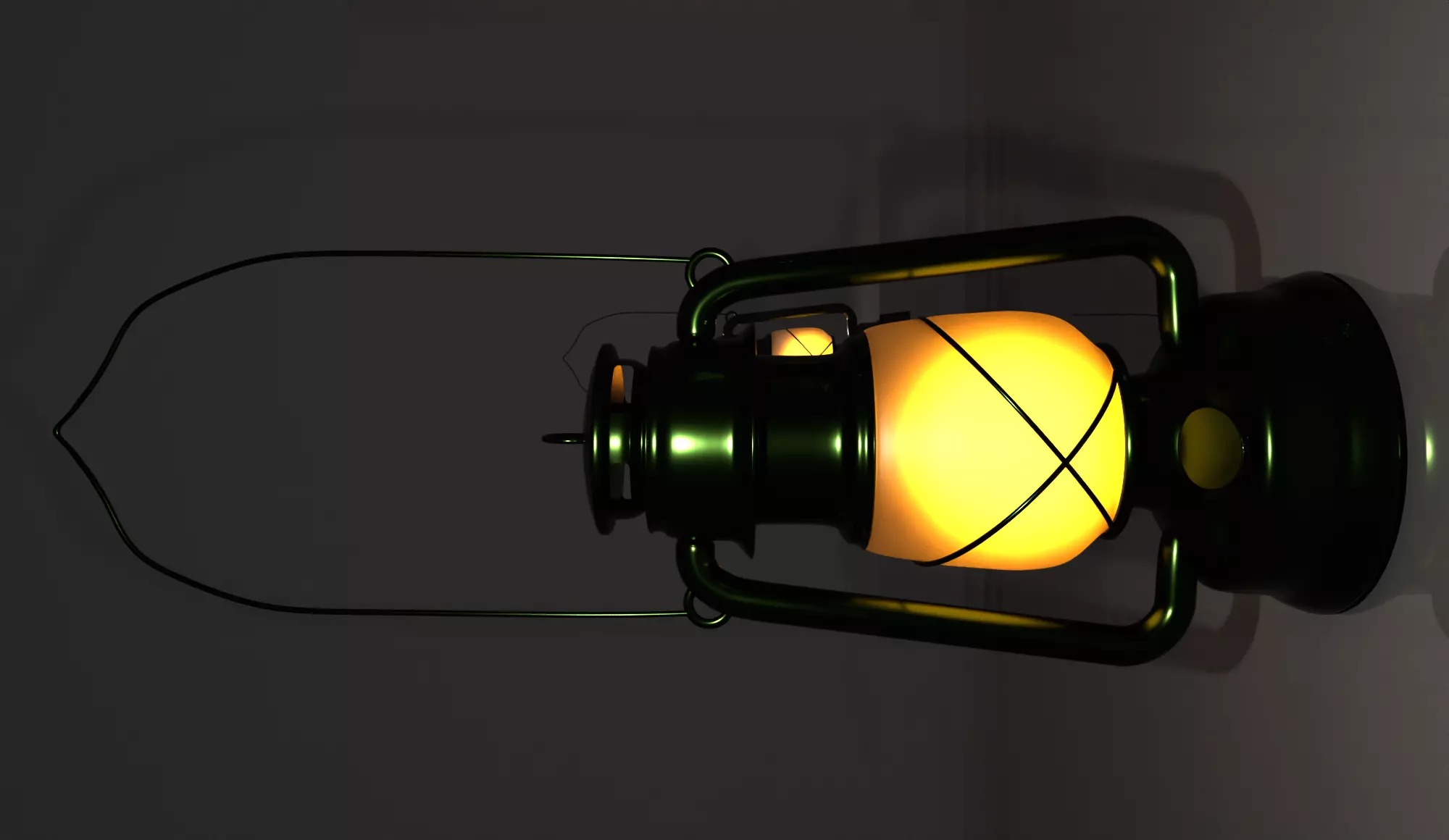 old lantern 3D model_0