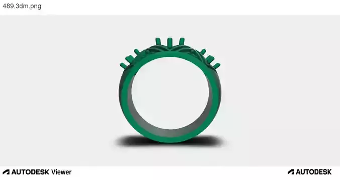 Men Ring with 3 Oval Cut Stones