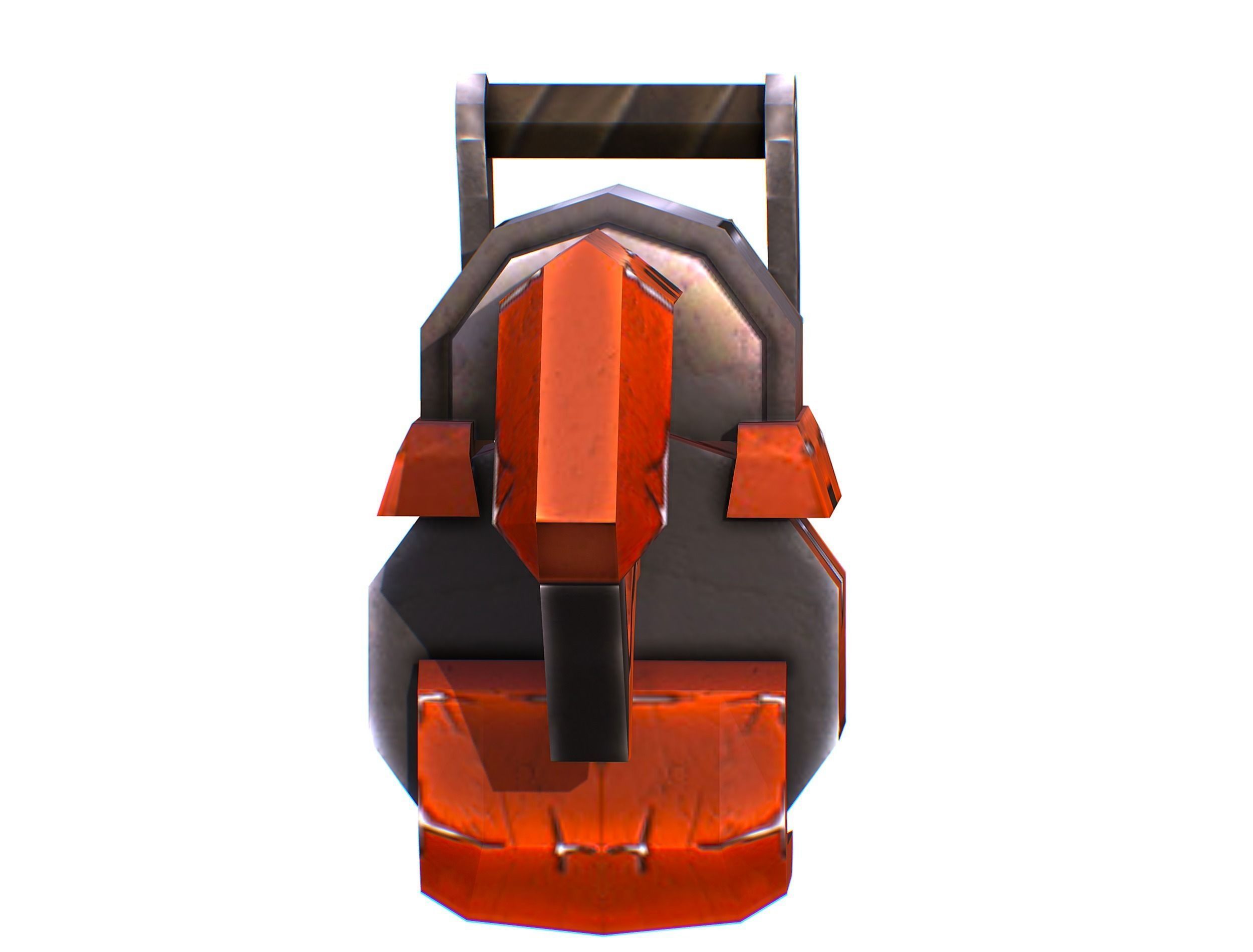 Assault heavy machine gun cannon naff barrel blaster laser arms Low-poly 3D model_12