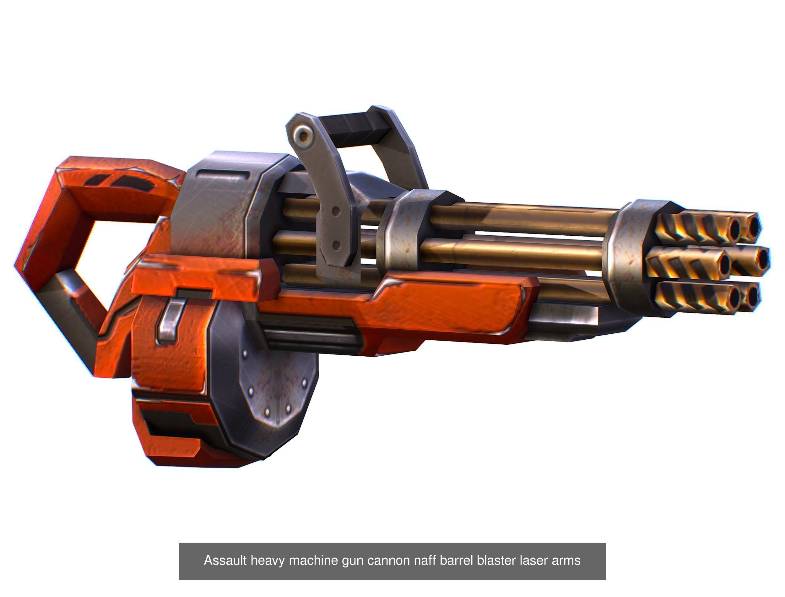 Weapons Set 4 Gun Pistol Assault rifle Sniper rifle machine gun 3D Model Collection_16