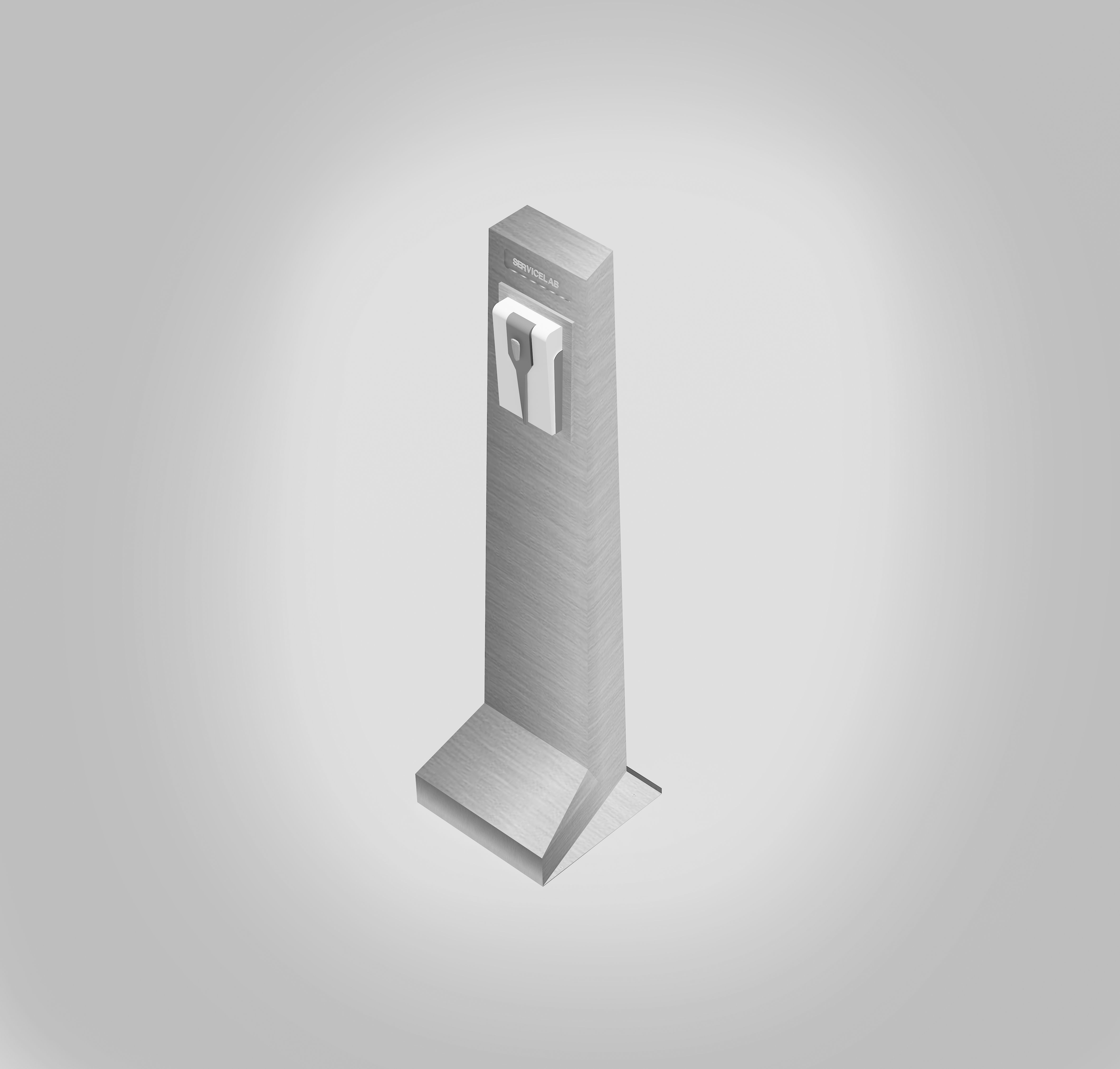 Disinfection Station Low-poly 3D model_4
