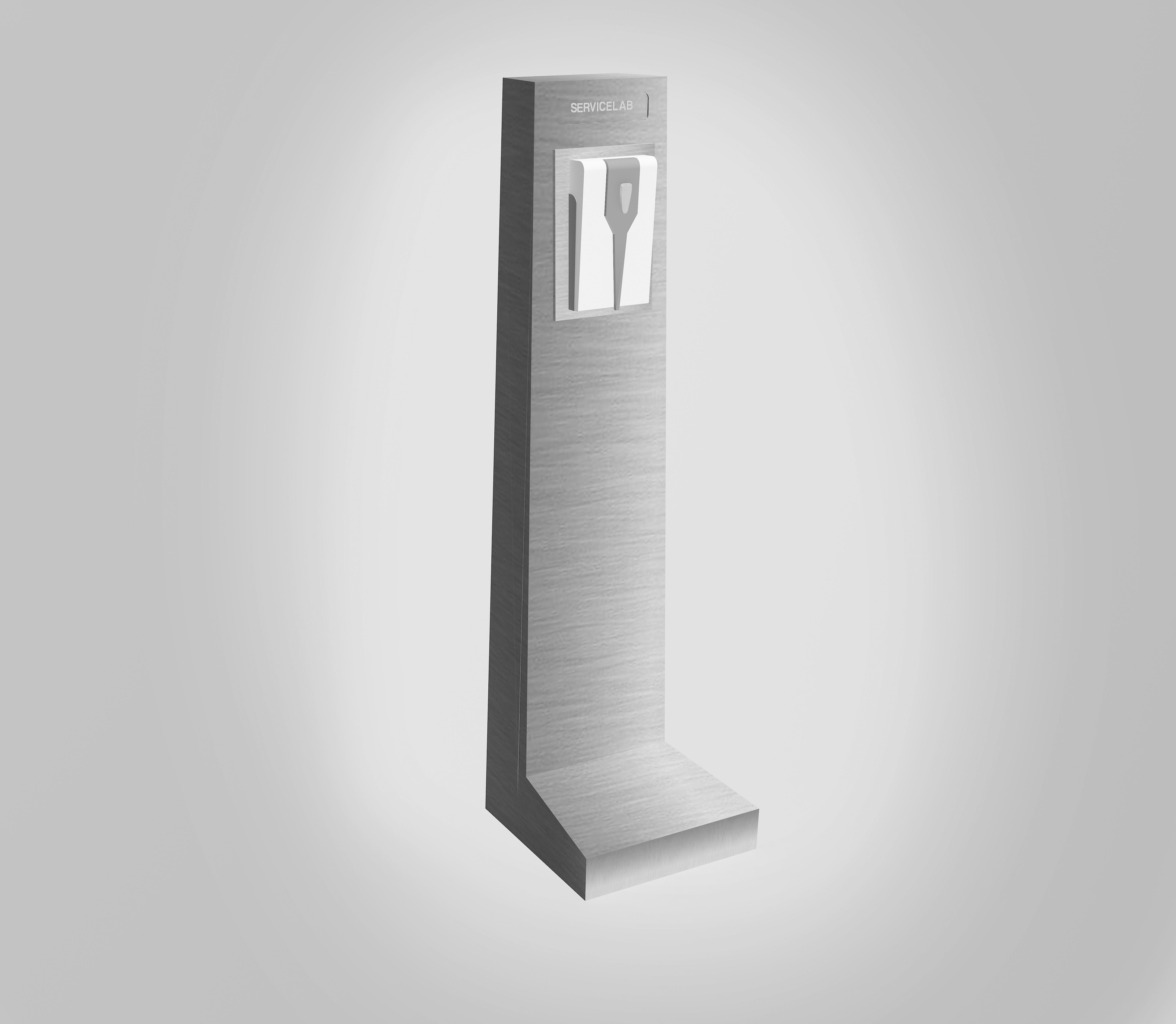 Disinfection Station Low-poly 3D model_2