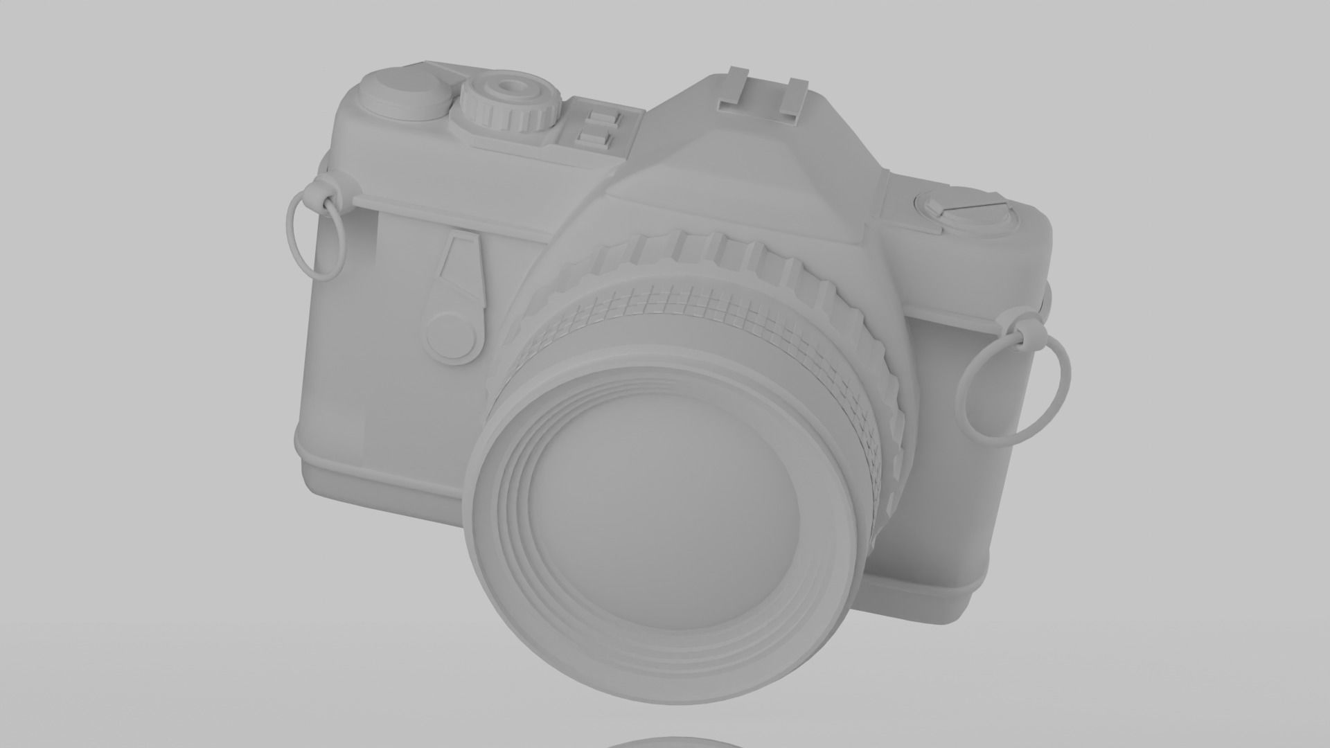 Pentax Vintage Camera 3D model_2