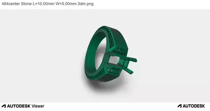 Women Ring with an Emerald Cut Center Stone