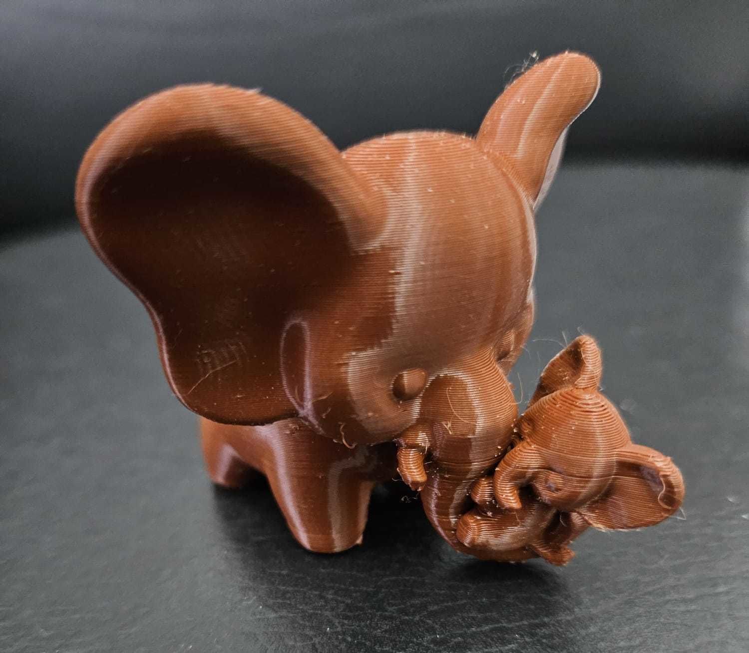 Elephant and Calf 3D print model_4