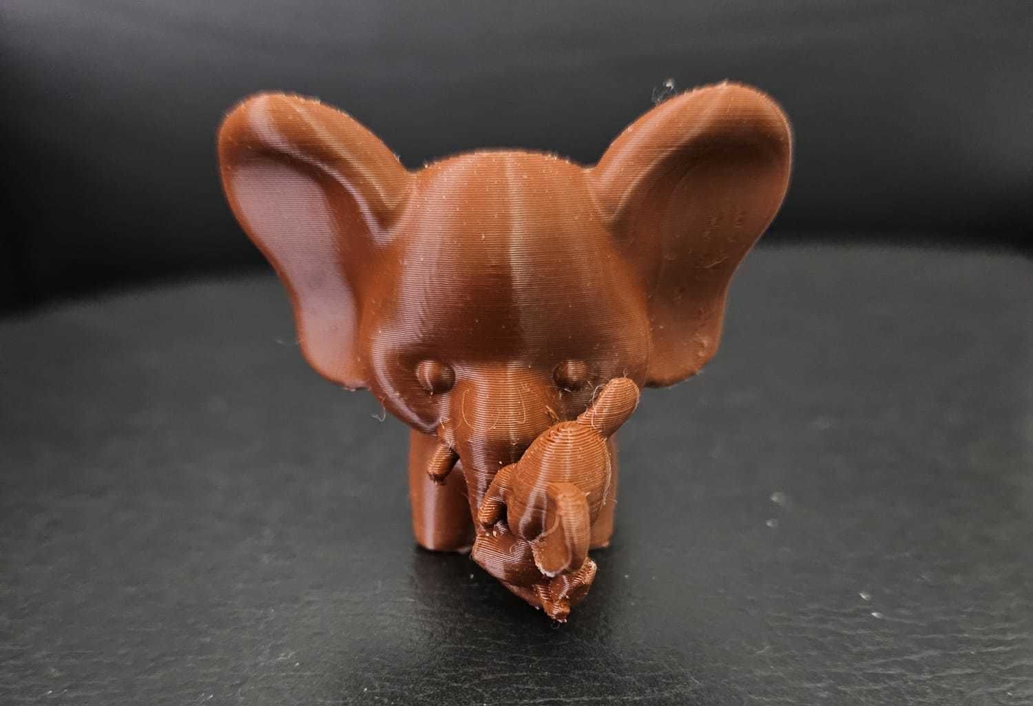 Elephant and Calf 3D print model_7