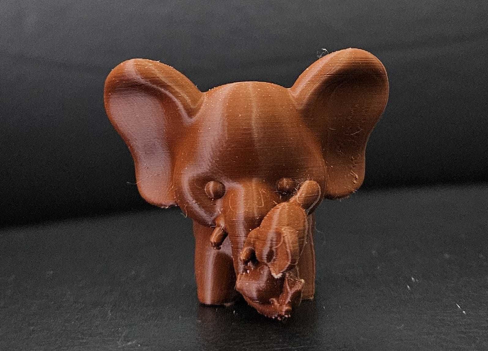 Elephant and Calf 3D print model_6