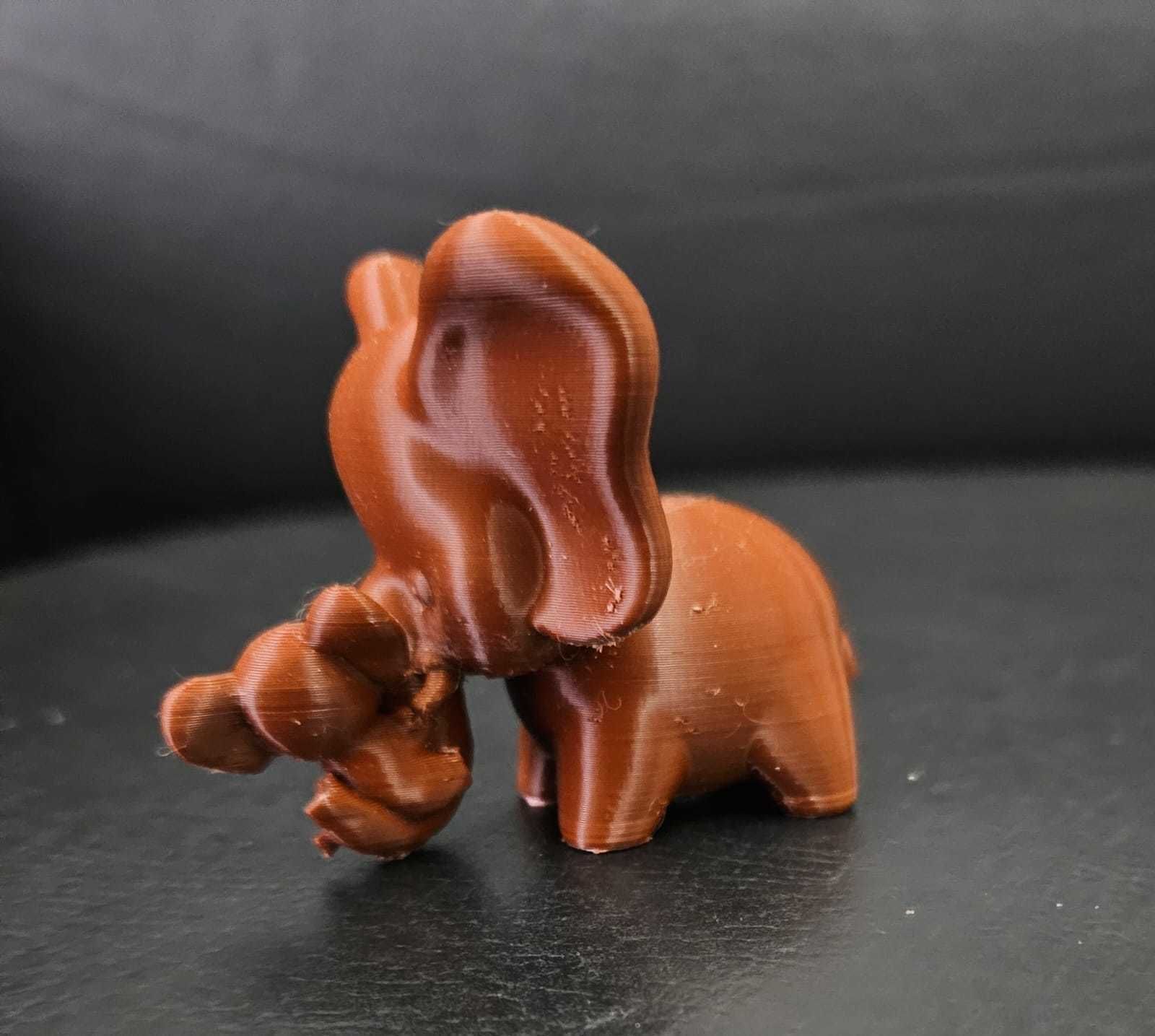 Elephant and Calf 3D print model_11