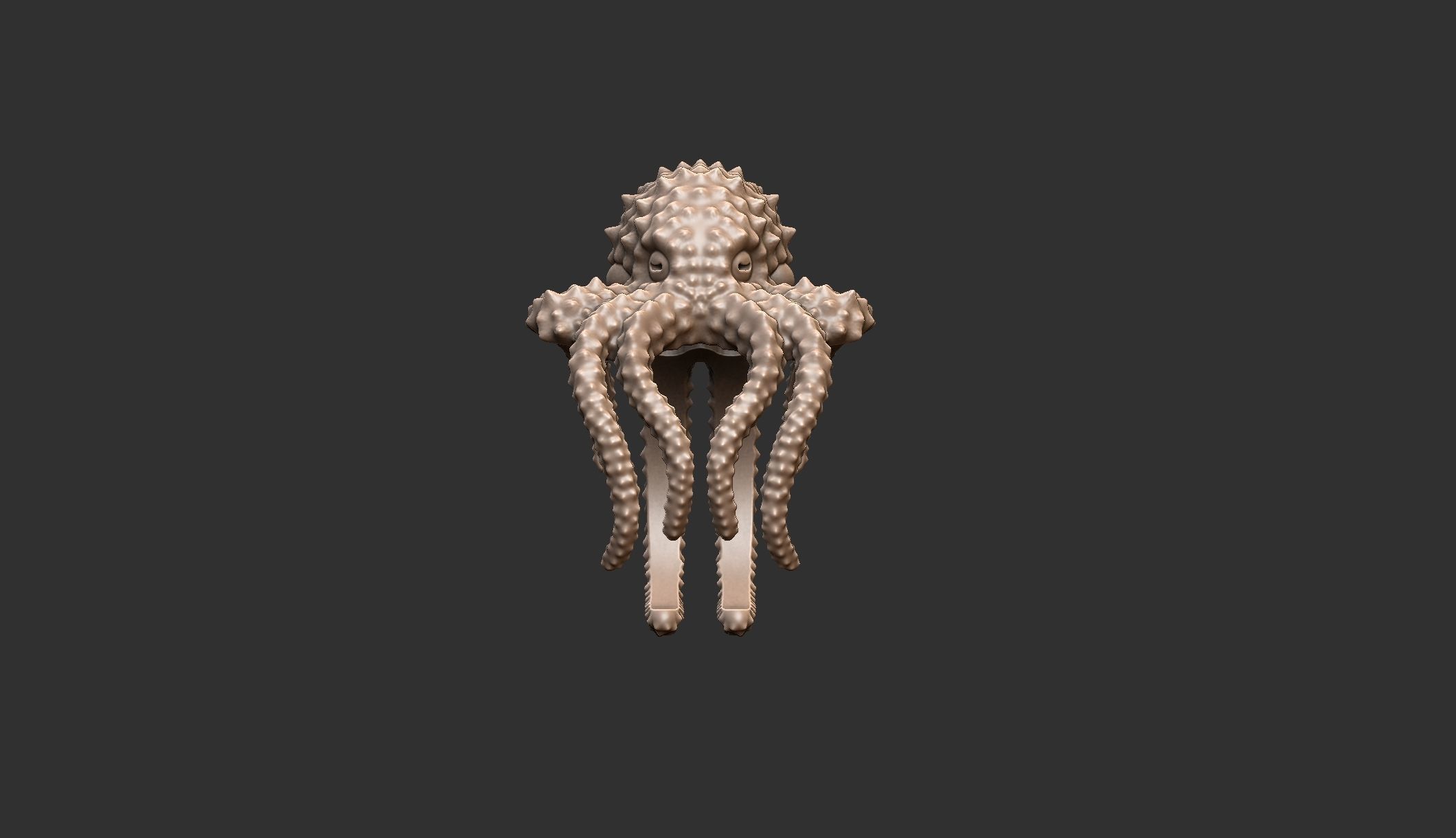 Octopus Ring 3D print model_3