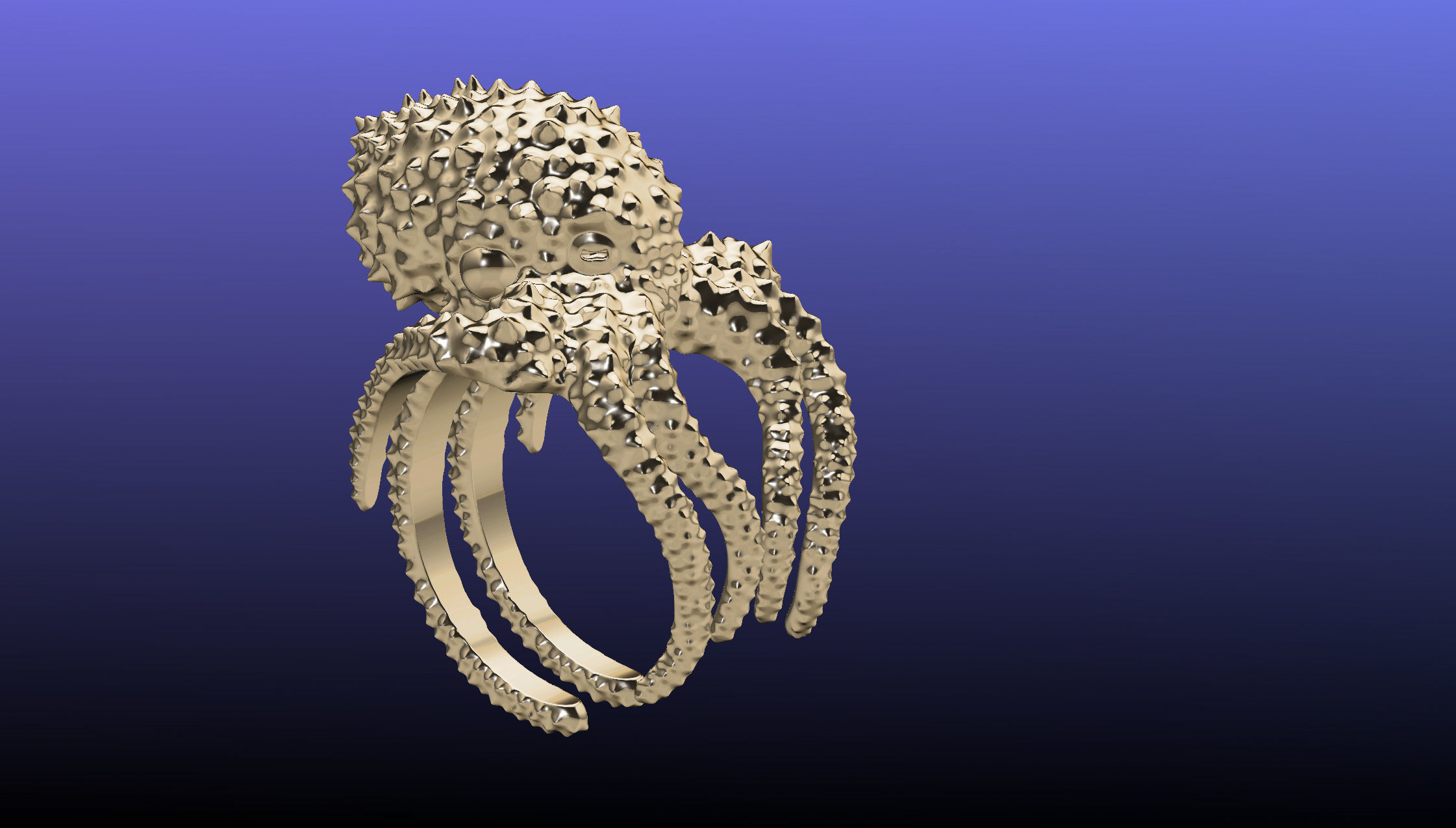 Octopus Ring 3D print model_8