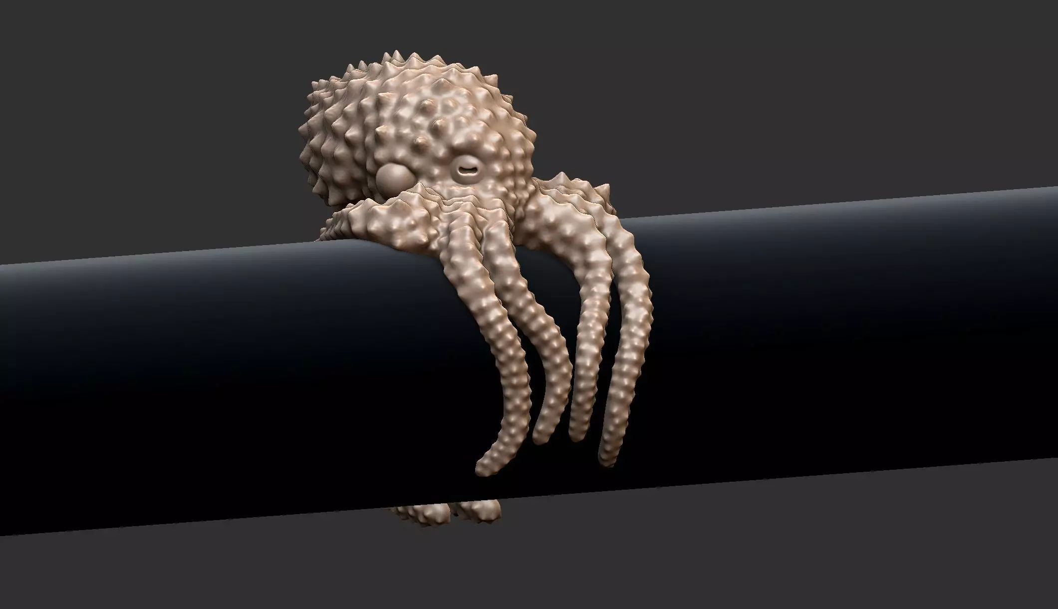 Octopus Ring 3D print model_0