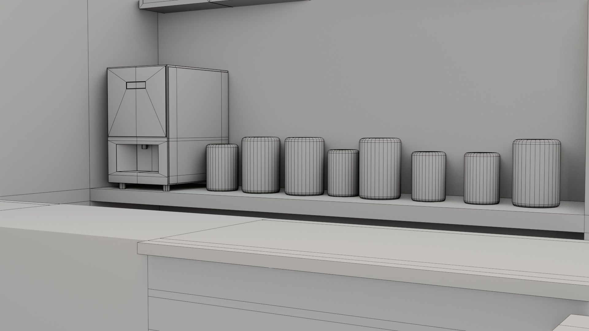 Coffee Shop - Game Ready - PBR Low-poly 3D model_14