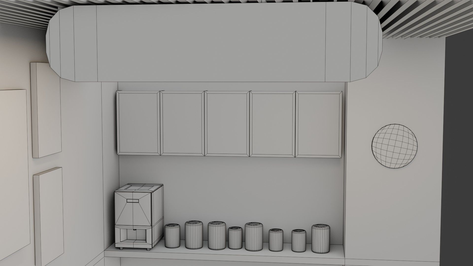 Coffee Shop - Game Ready - PBR Low-poly 3D model_18