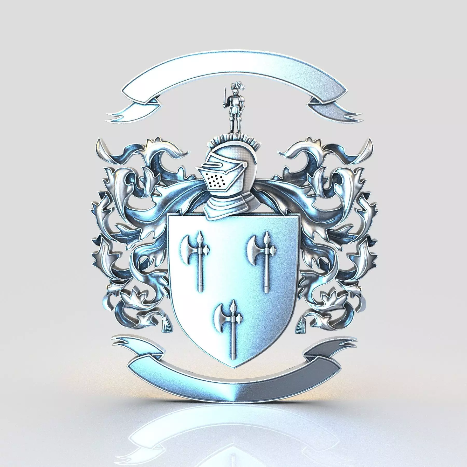 Ainsworth Coat of Arms 3D print model_0