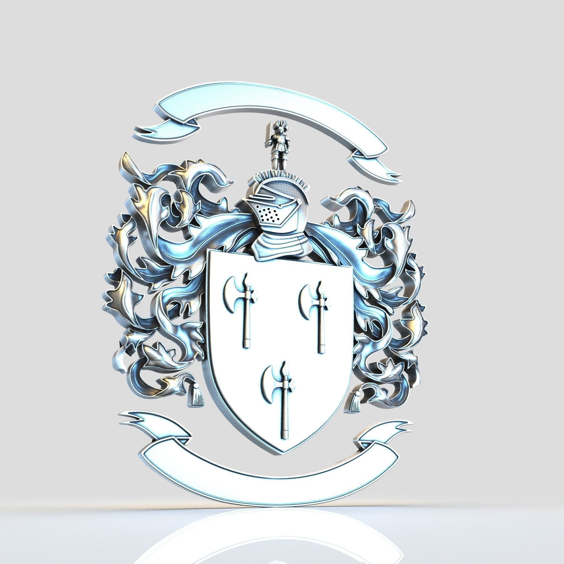 Ainsworth Coat of Arms 3D print model_1