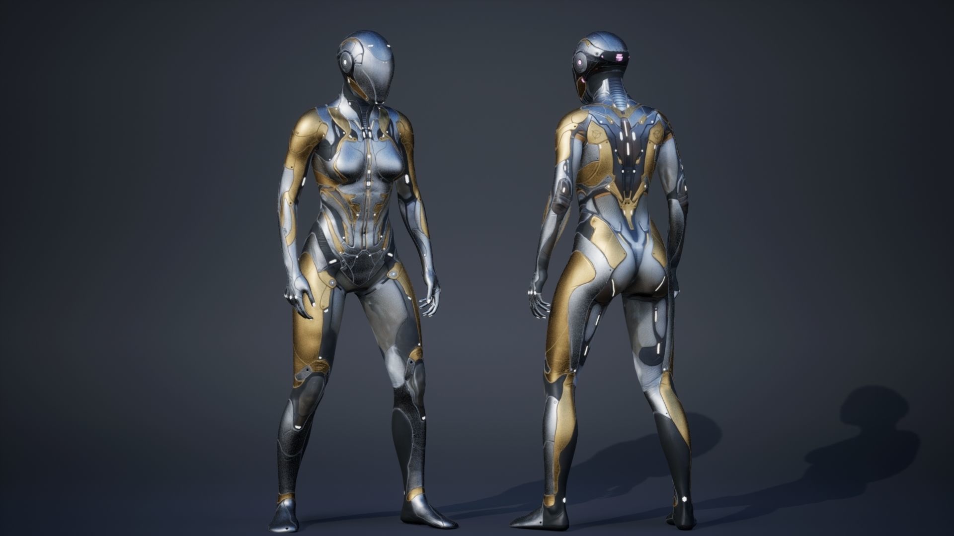 Sci-Fi Female Pack 3D Model Collection_21
