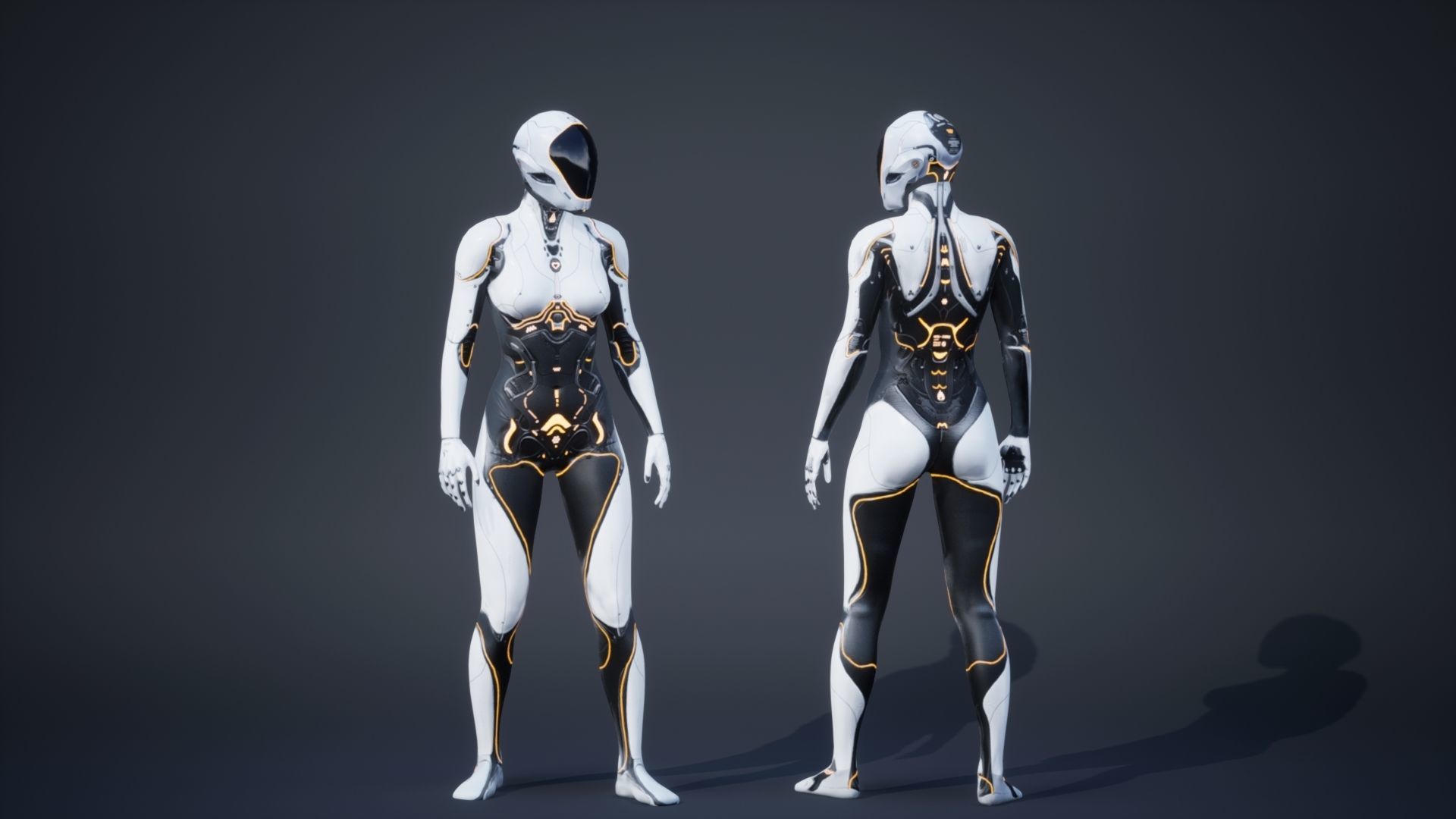 Sci-Fi Female Pack 3D Model Collection_20