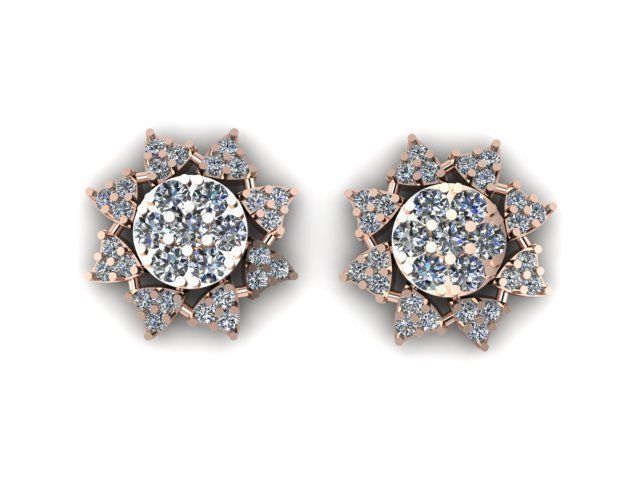 beautifull eairring for daimonds 3D print model_2