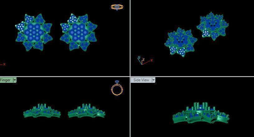 beautifull eairring for daimonds 3D print model_13