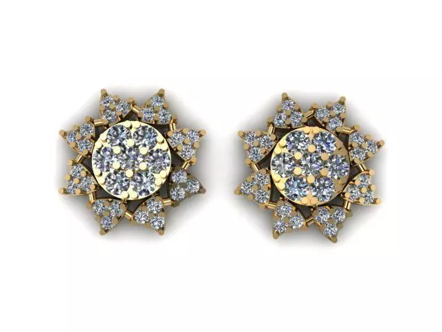 beautifull eairring for daimonds 3D print model_0