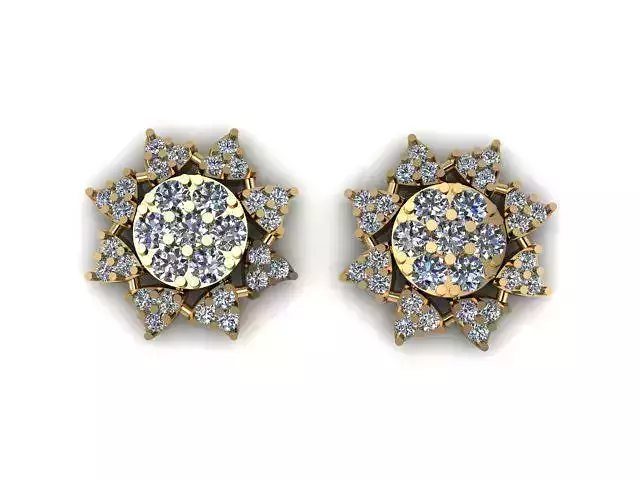 beautifull eairring for daimonds 3D print model