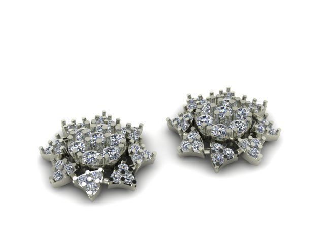 beautifull eairring for daimonds 3D print model_4