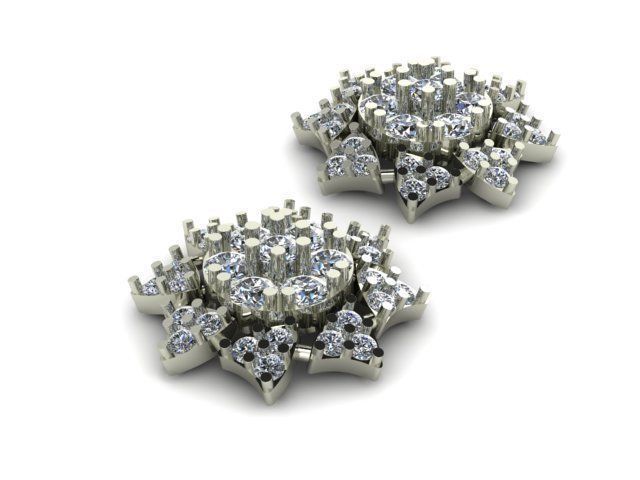 beautifull eairring for daimonds 3D print model_7