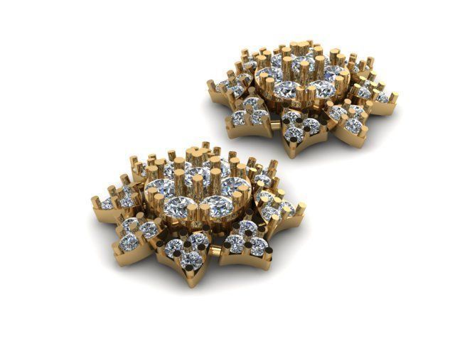 beautifull eairring for daimonds 3D print model_6