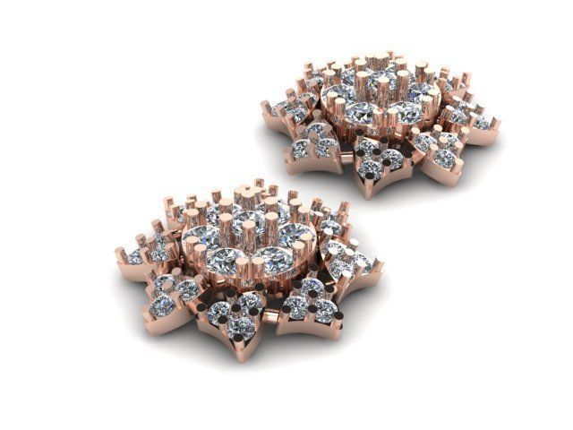 beautifull eairring for daimonds 3D print model_8