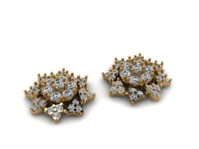 beautifull eairring for daimonds 3D print model_3