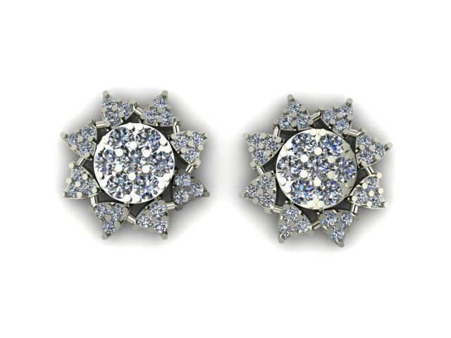 beautifull eairring for daimonds 3D print model_1